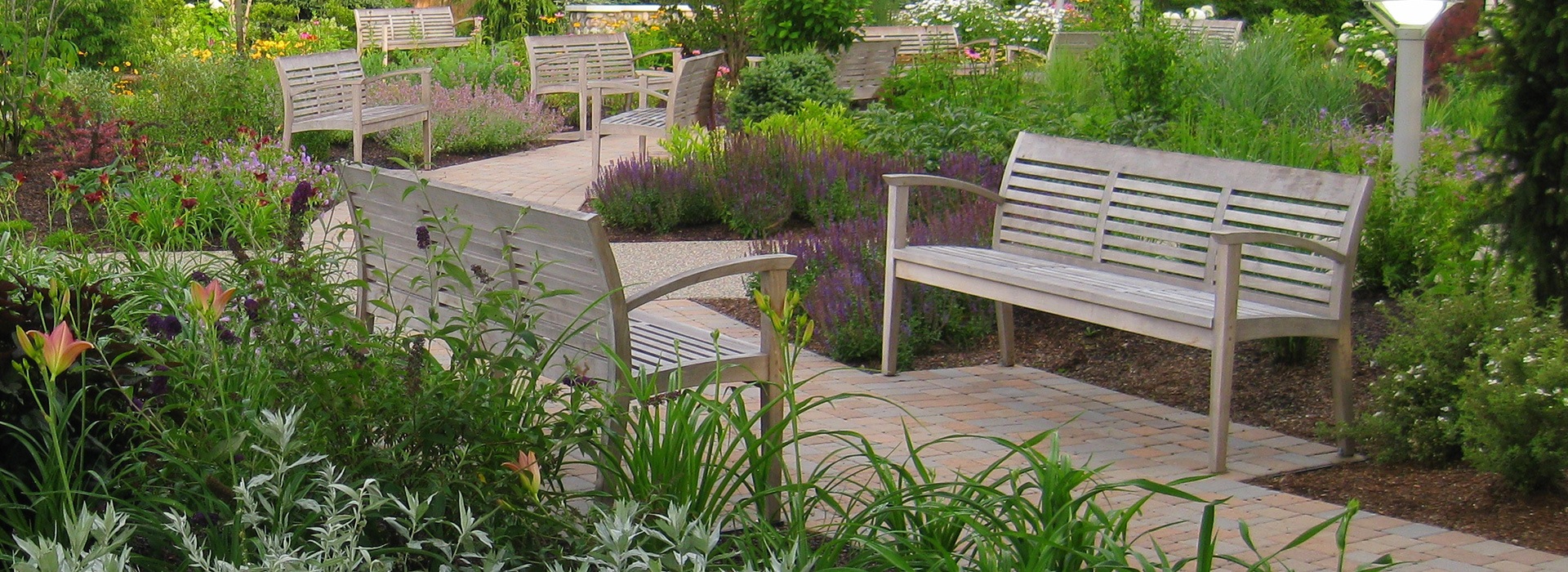 Benches at McLaren Garden of Healing and Renewal