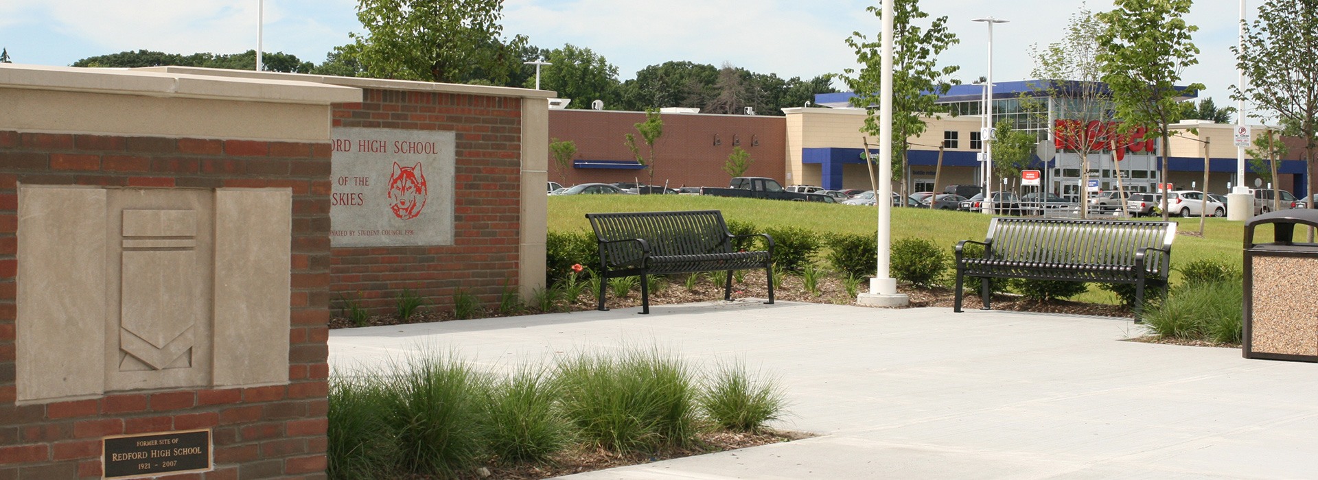 Redford Marketplace and High School.