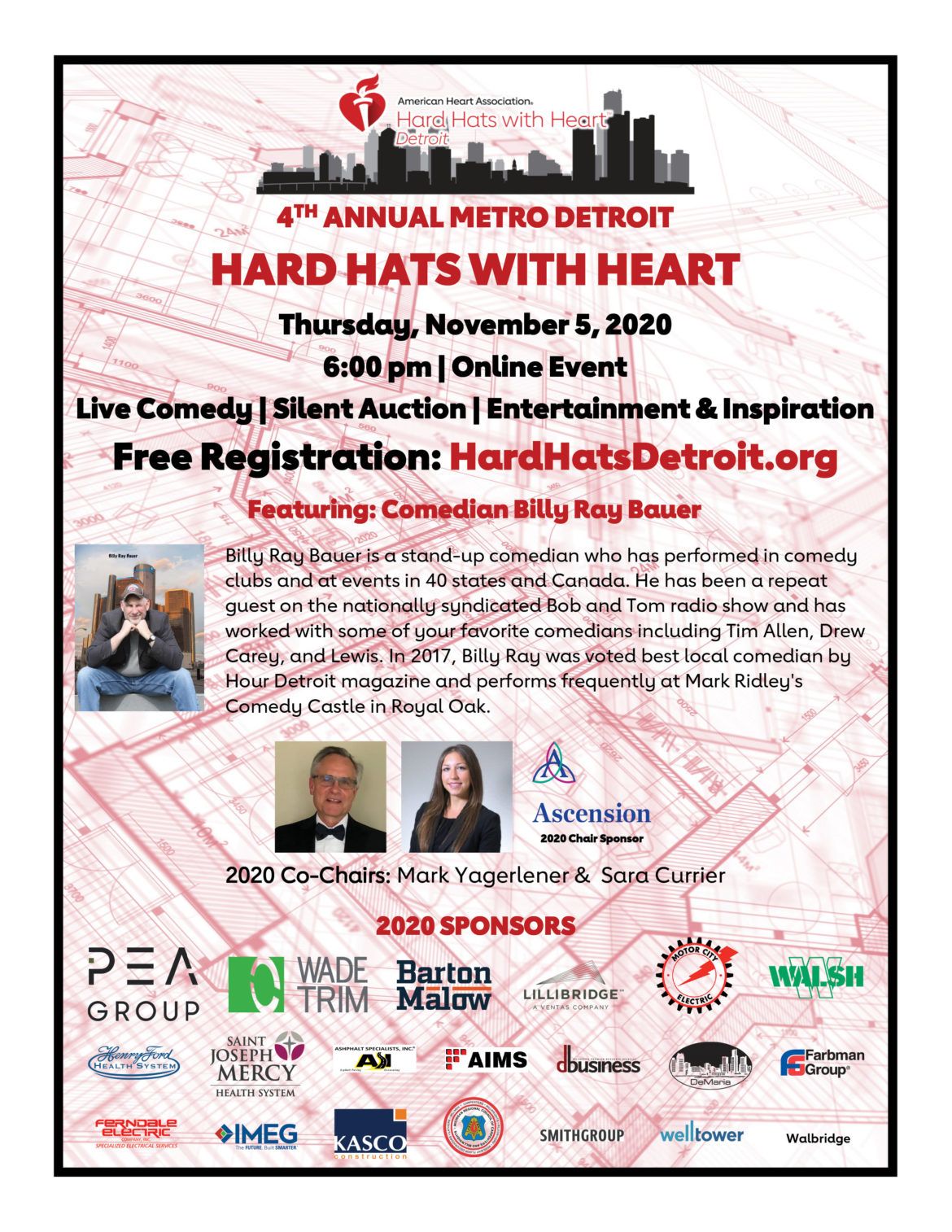 PEA Group Sponsors the 4th Annual Metro Detroit Hard Hats with Hearts